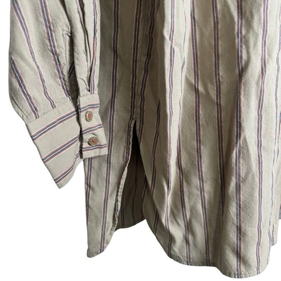 Anthropologie Pilcro Striped Ocersized Boyfriend Button Down - Picture 5 of 10